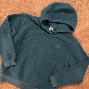 Women’s the north face Teal Hooded Sweater